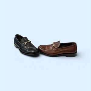 Due Mocassino morsetto Pelle