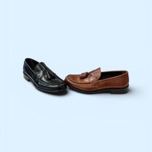 Due Mocassino nappine Pelle